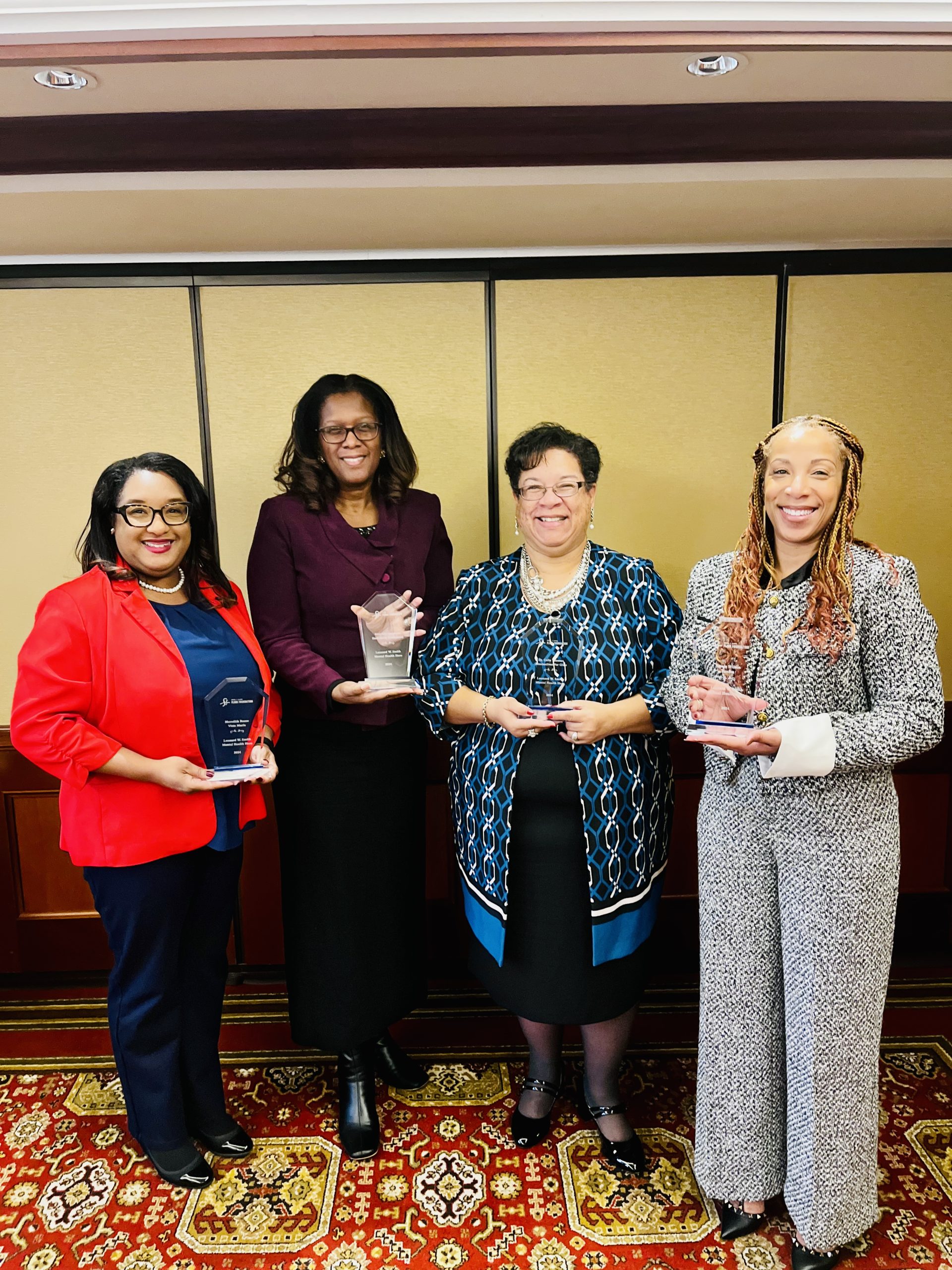 2024 honorees of the Leonard W. Smith Mental Health Hero Award honored at December Flinn Foundation Board Meeting